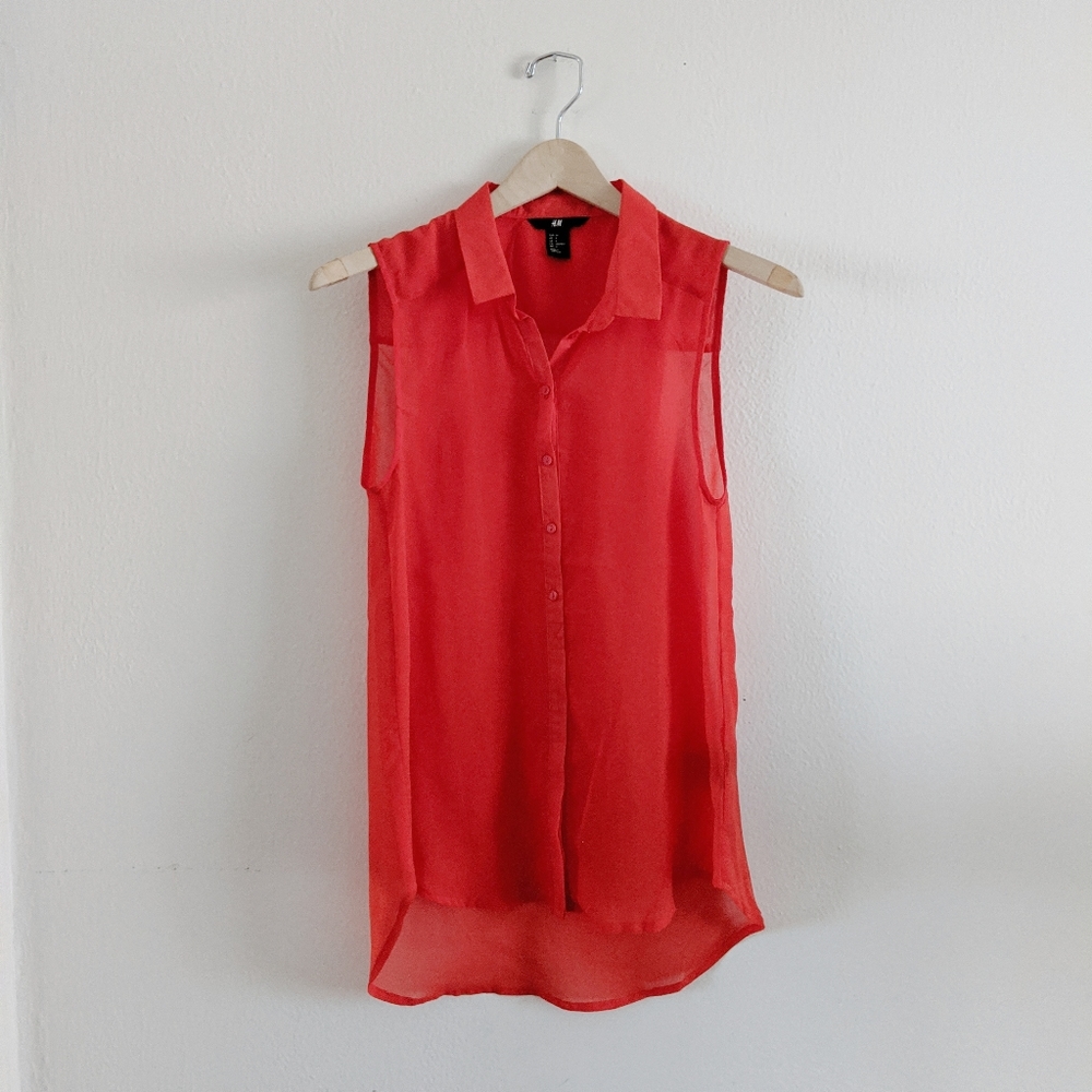 H&M sleeveless blouse